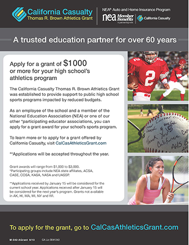 Thomas R. Brown Athletics Grant by California Casualty