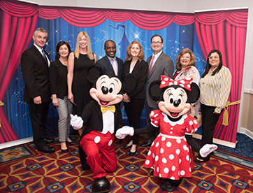 Celebrating with Mickey and Minnie Mouse