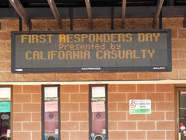 California Casualty sponsors First Responders Night