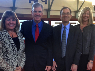 California Superintendent of Public Instruction Tom Torlakson with California Casualty