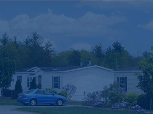 Neighborhood of mobile homes and manufactured homes