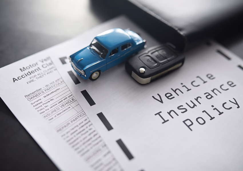 an image showing an insurance policy for cars