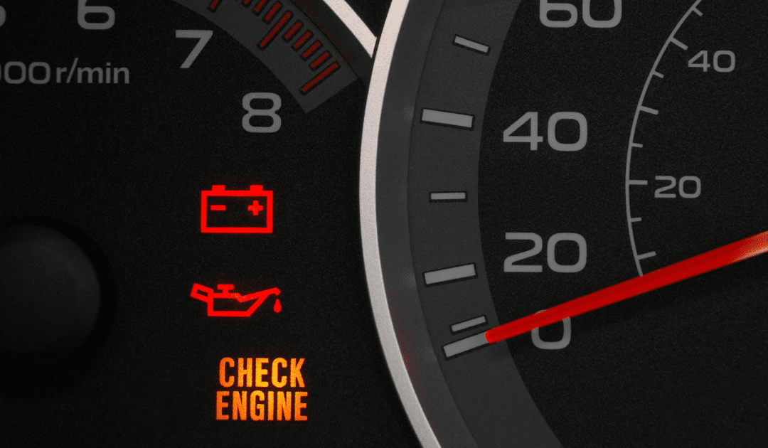 check engine on dashboard