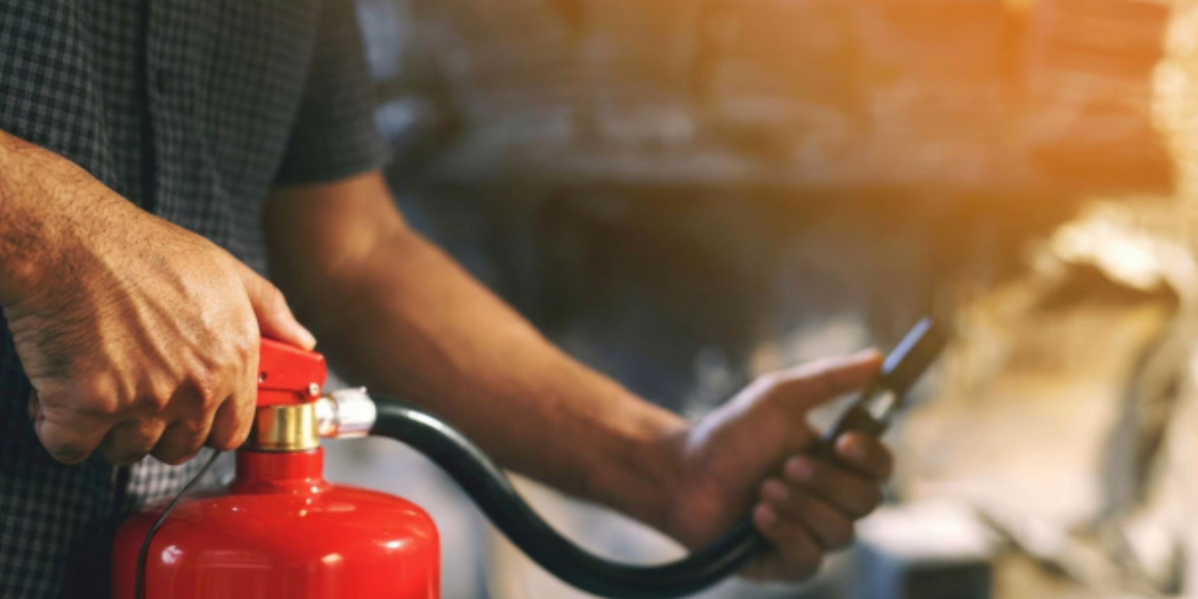 Using Fire Extinguisher